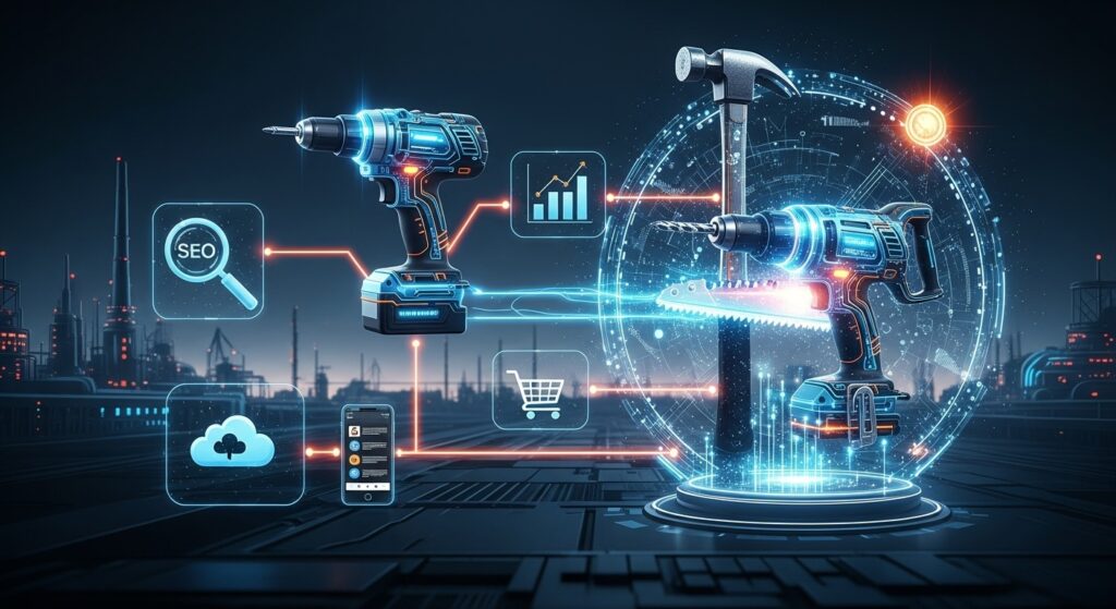 The Digital Upgrade of Power Tool Brands: How SEO Intelligence and Smart Marketing Are Powering the Next Industrial Revolution 3 Power Tool
