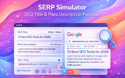 Google SERP Preview Tool