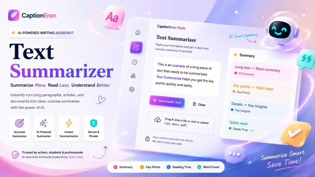 Free Text Summarizer; Make Summary Of Text Instantly | Alpha SEO Tools 2 text summarizer