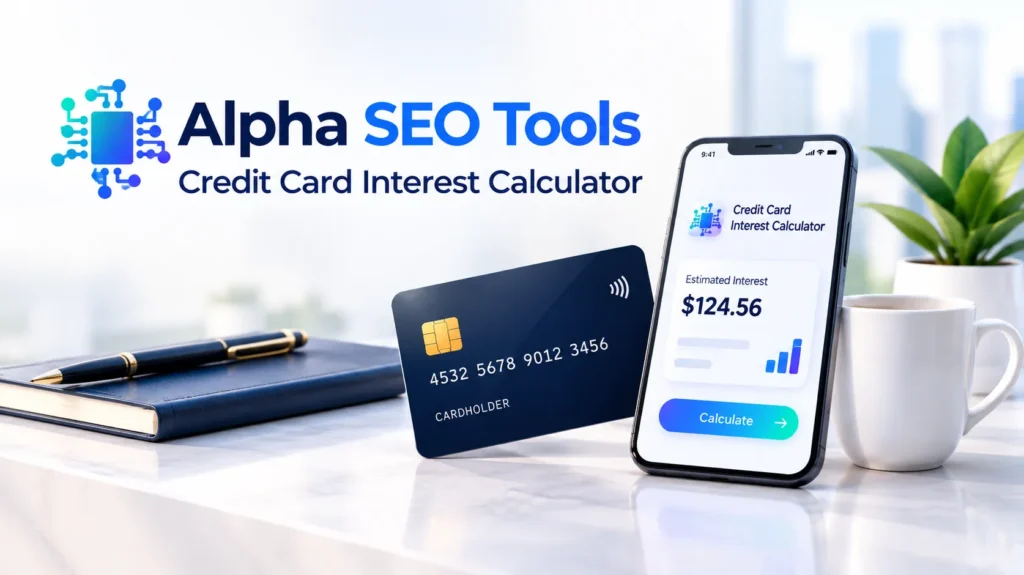 Credit Card Interest Calculator | Alpha SEO Tools 2 Credit Card Interest Calculator by alphaseotools.com